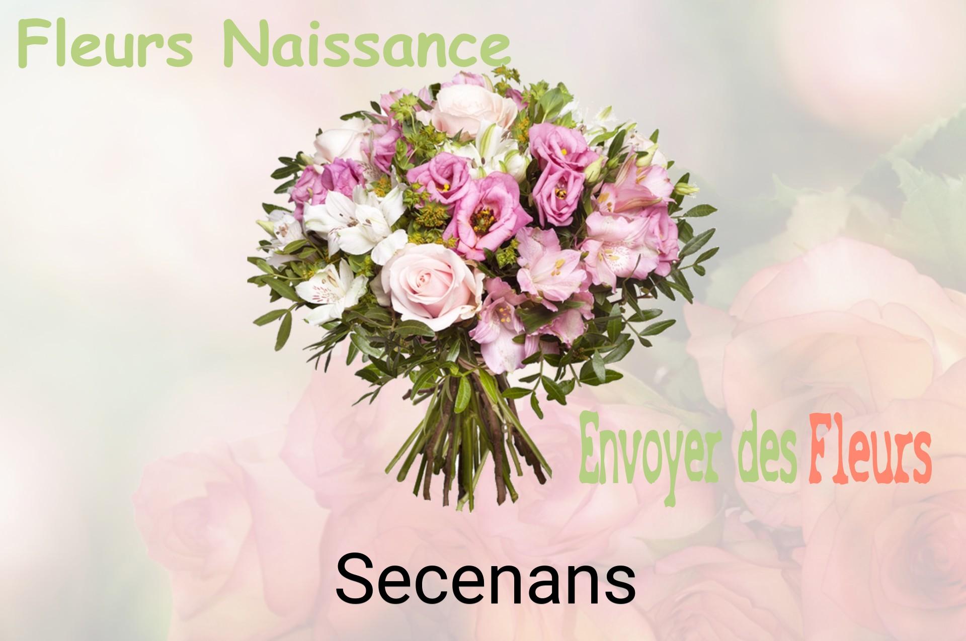 Bouquet de fleurs de naissance livré à Secenans